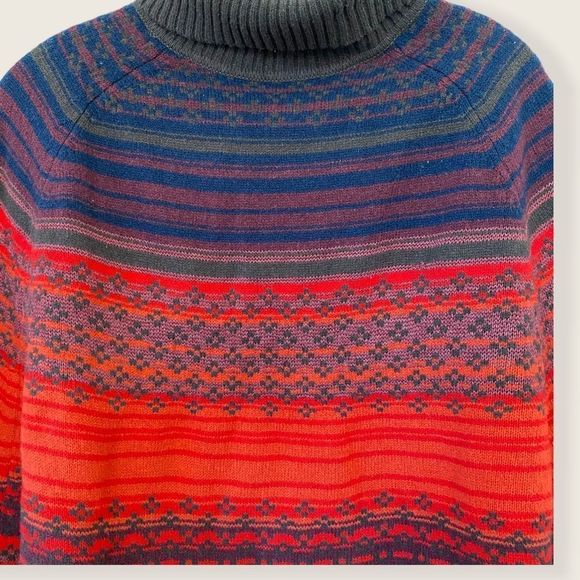 Coldwater Creek cowl neck Wool Blend poncho size Medium/Large EUC - Picture 2 of 4